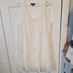 Sequin Hearts White Dress